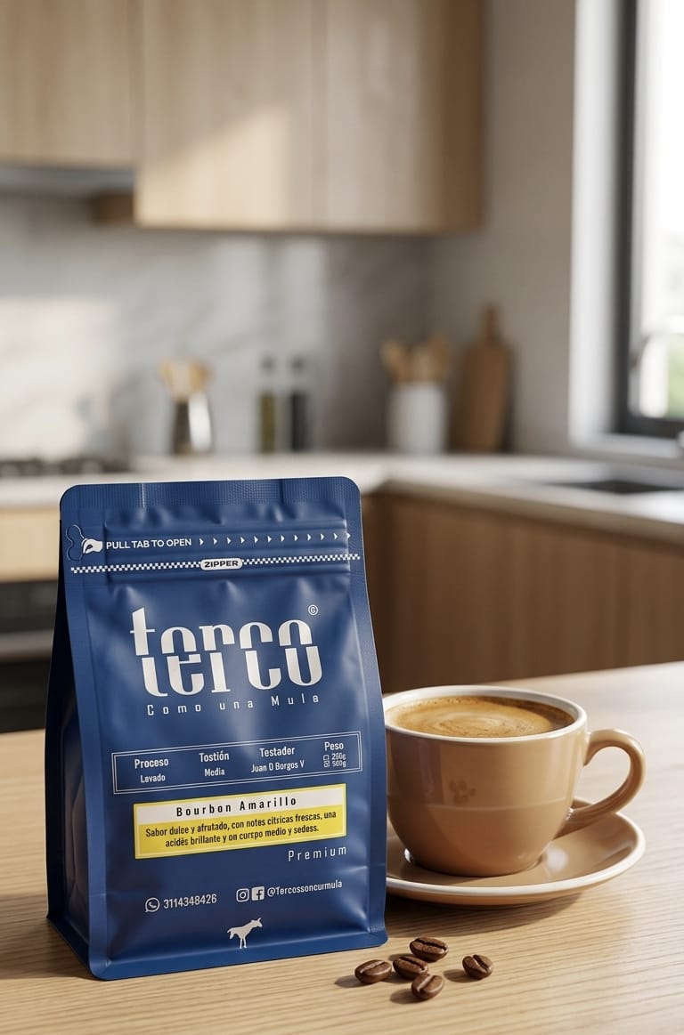 Café Terco - Variedad Bourboun Amarillo 250g (Café Molido)